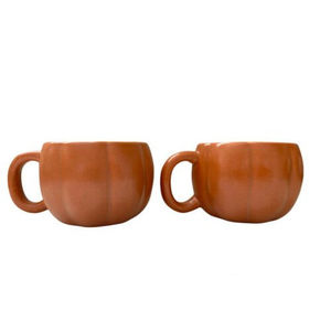 Target Threshold Stoneware Pumpkin Mugs, Set Of 2 NEW